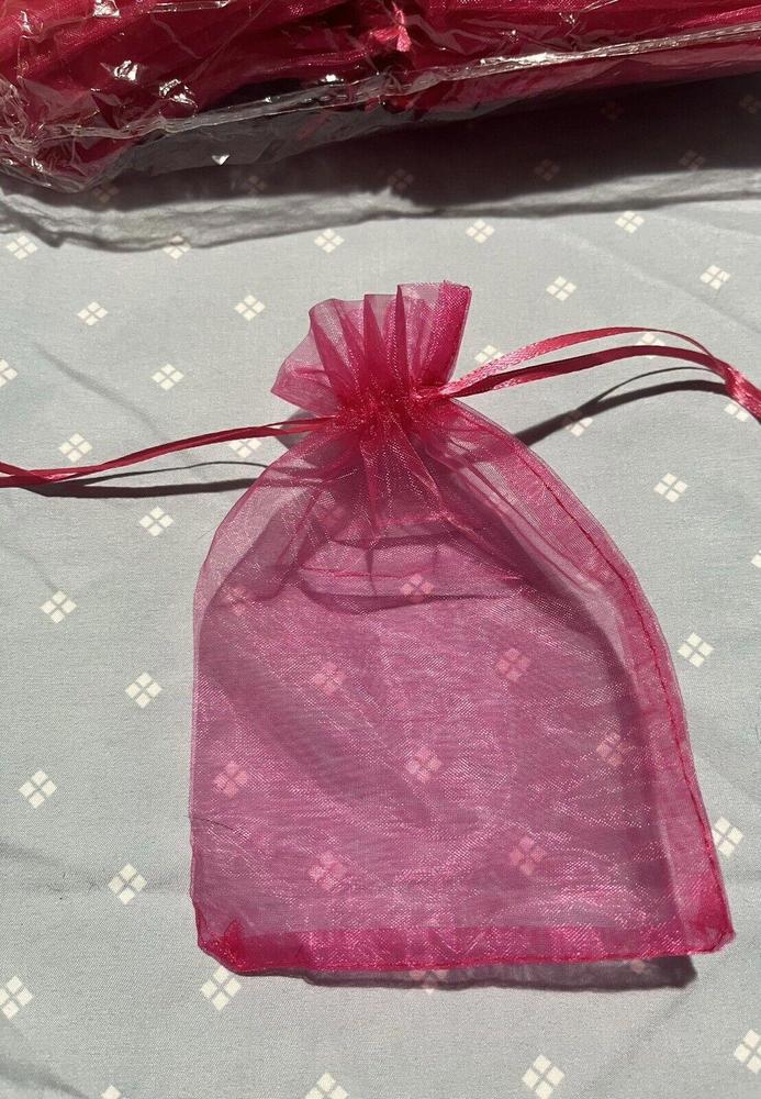 New 100 Pack Gift Bags Pink